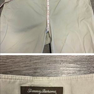 Tommy Bahama Khaki Pants Womens Size 12 Straight Leg Slant Pockets Preppy Casual